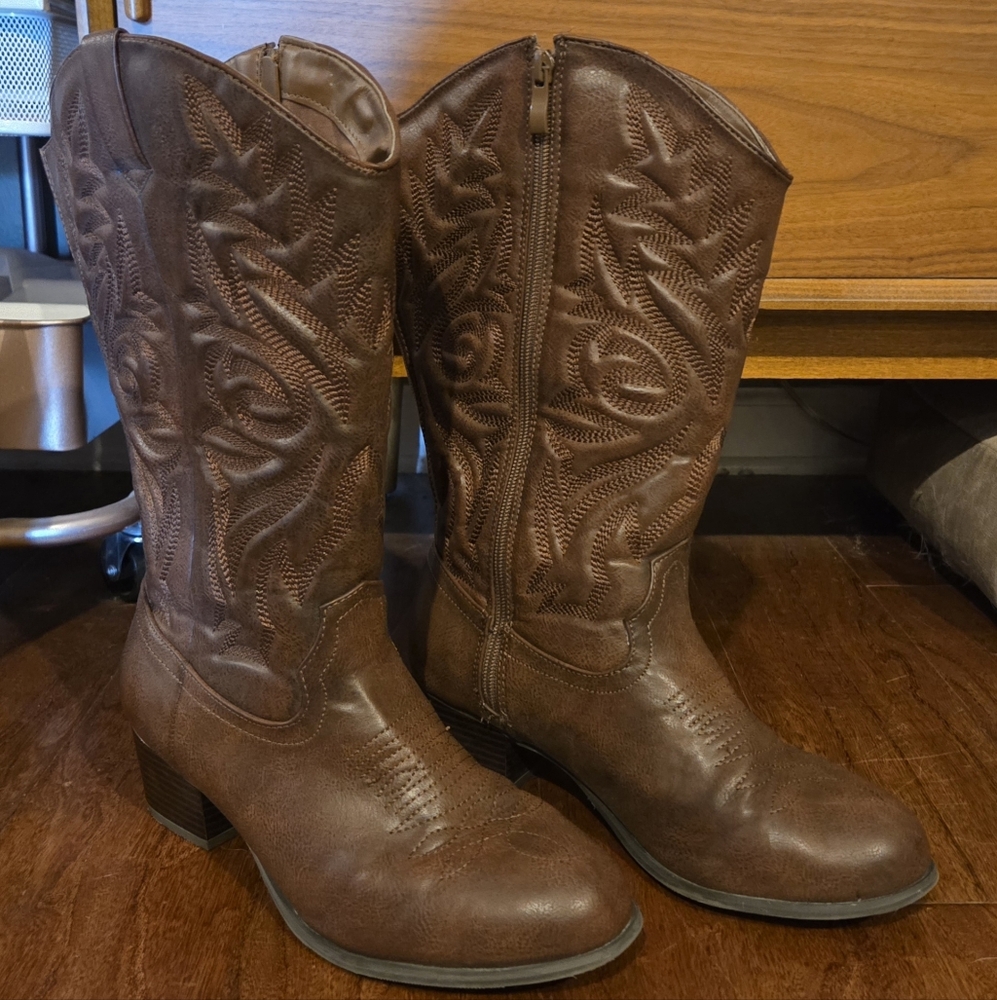Torrid Brown Heeled Boots